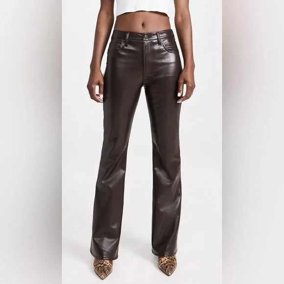Recycled Leather Lilah Pant in Chocolate Torte CITIZENS OF HUMANITY - Picture 4 of 13